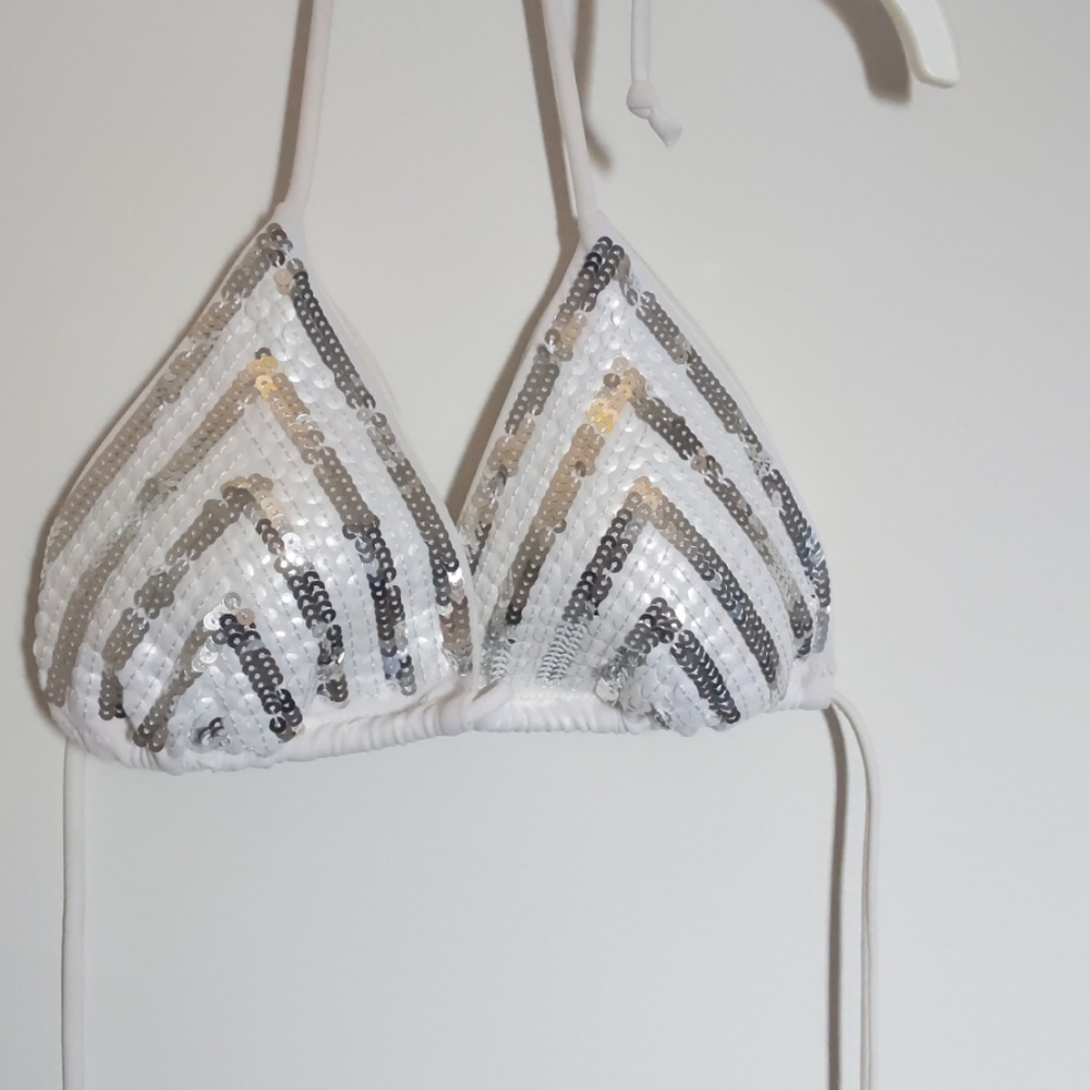 Sequin bikini top